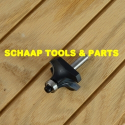 Afrondprofielfrees R 12,7mm HW-hardmetaal schacht 8mm met geleidelager | 24383-5-38127